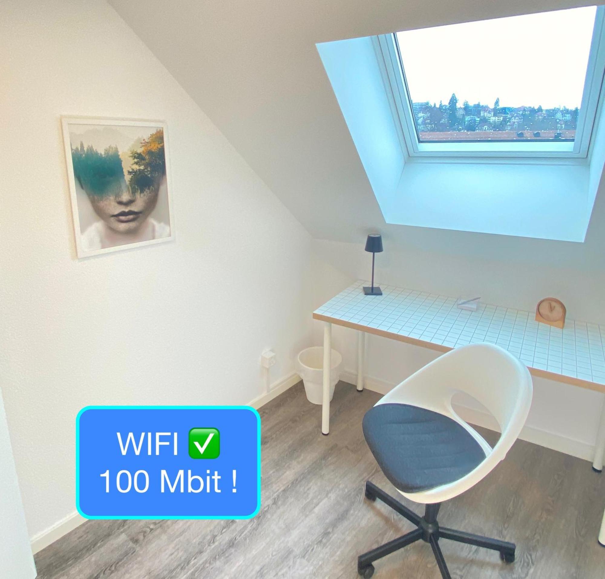 Ruhige, Neue Dachwohnung An Altstadt, Naehe Messe St. Gallen Bagian luar foto